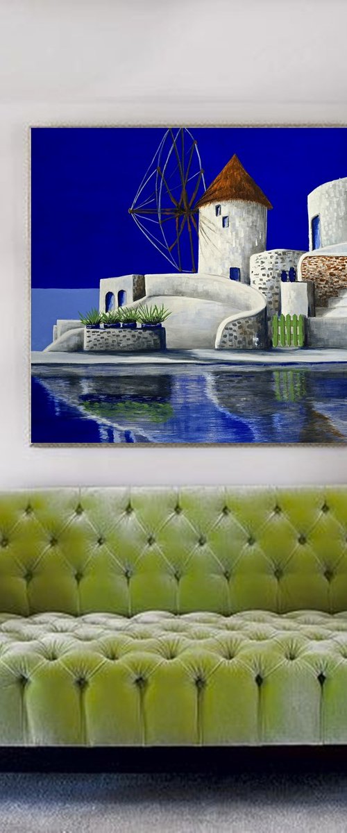 The Simmetry of Santorini by Danijela Dan