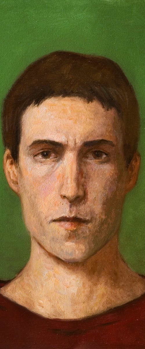 selfportrait in green by Olivier Payeur