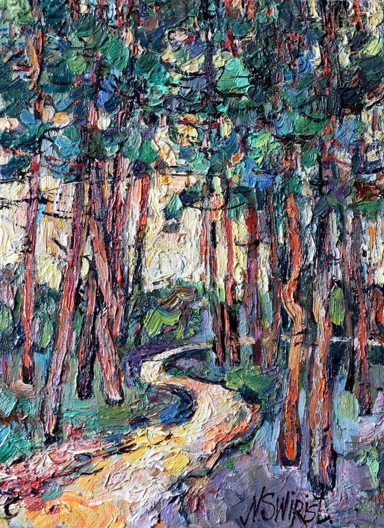 Pines. Morning.