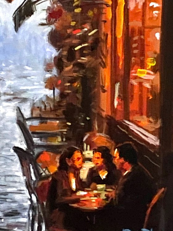 A Parisian Corner at Dusk