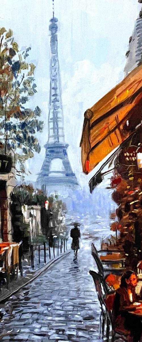 A Parisian Corner at Dusk by Paul Cheng