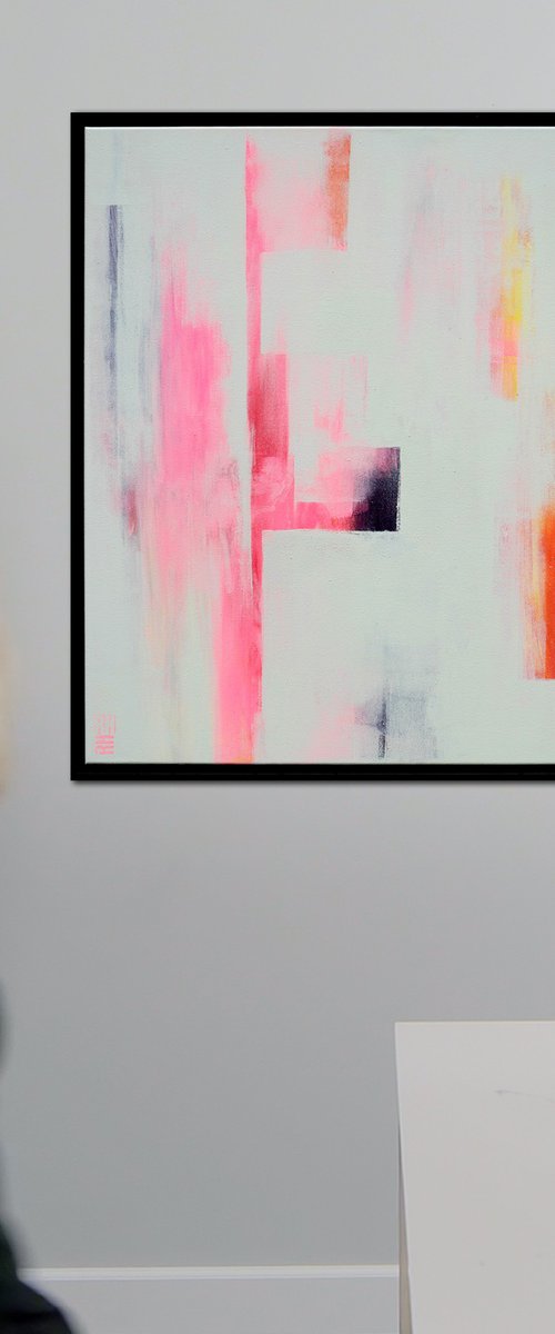 Untitled in soft White by Ronald Hunter
