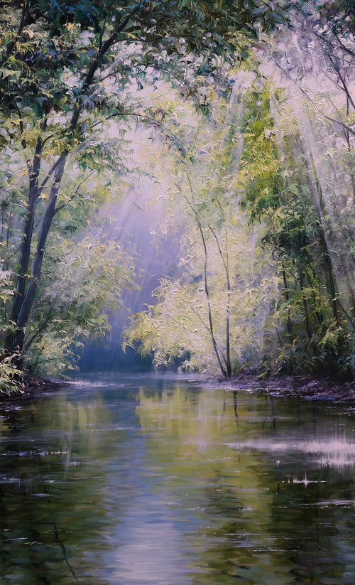 "Rays over the water" by Gennady Vylusk