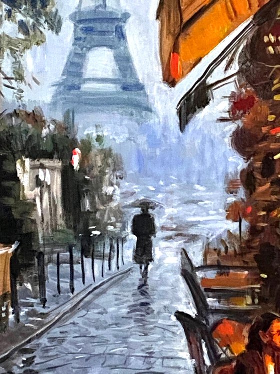 A Parisian Corner at Dusk
