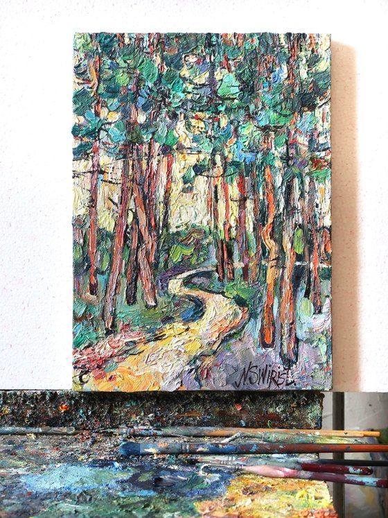 Pines. Morning.