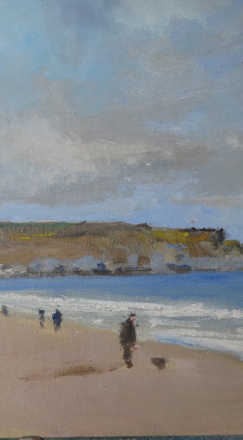 Sandsend, March 29 by Malcolm Ludvigsen