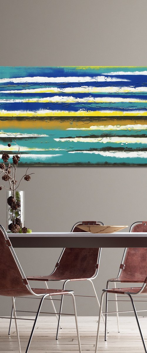 Blue Horizon Landscape by Ronald Hunter