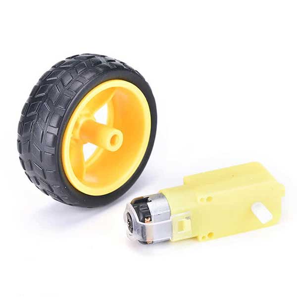 Tire-+-DC-gear-motor-(Robot-Wheel) Tire + DC gear motor (Robot Wheel)