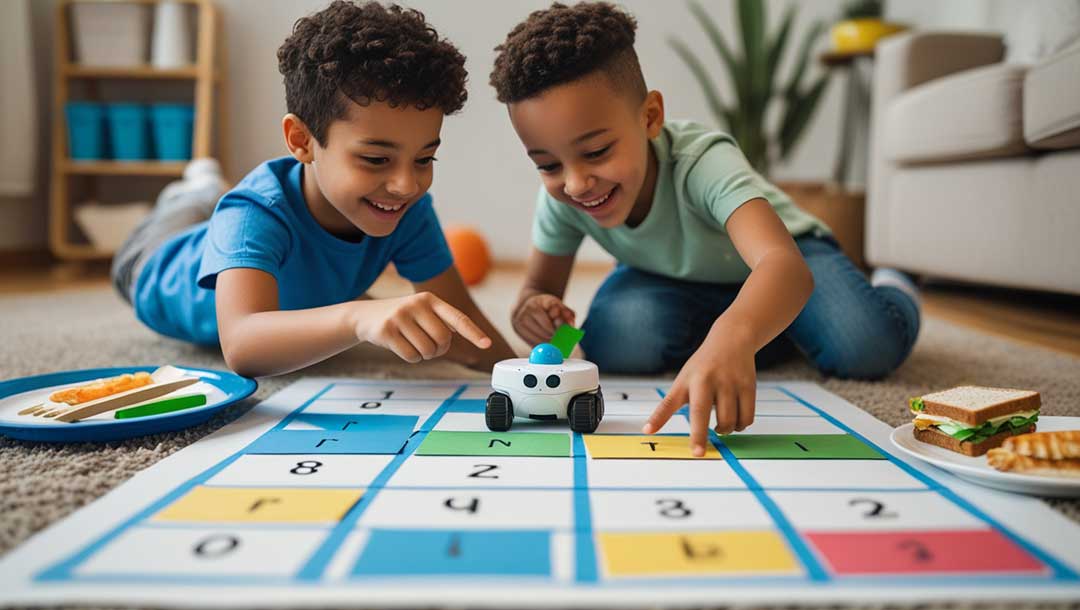 stem activities for kids where children learn Coding with Everyday Objects